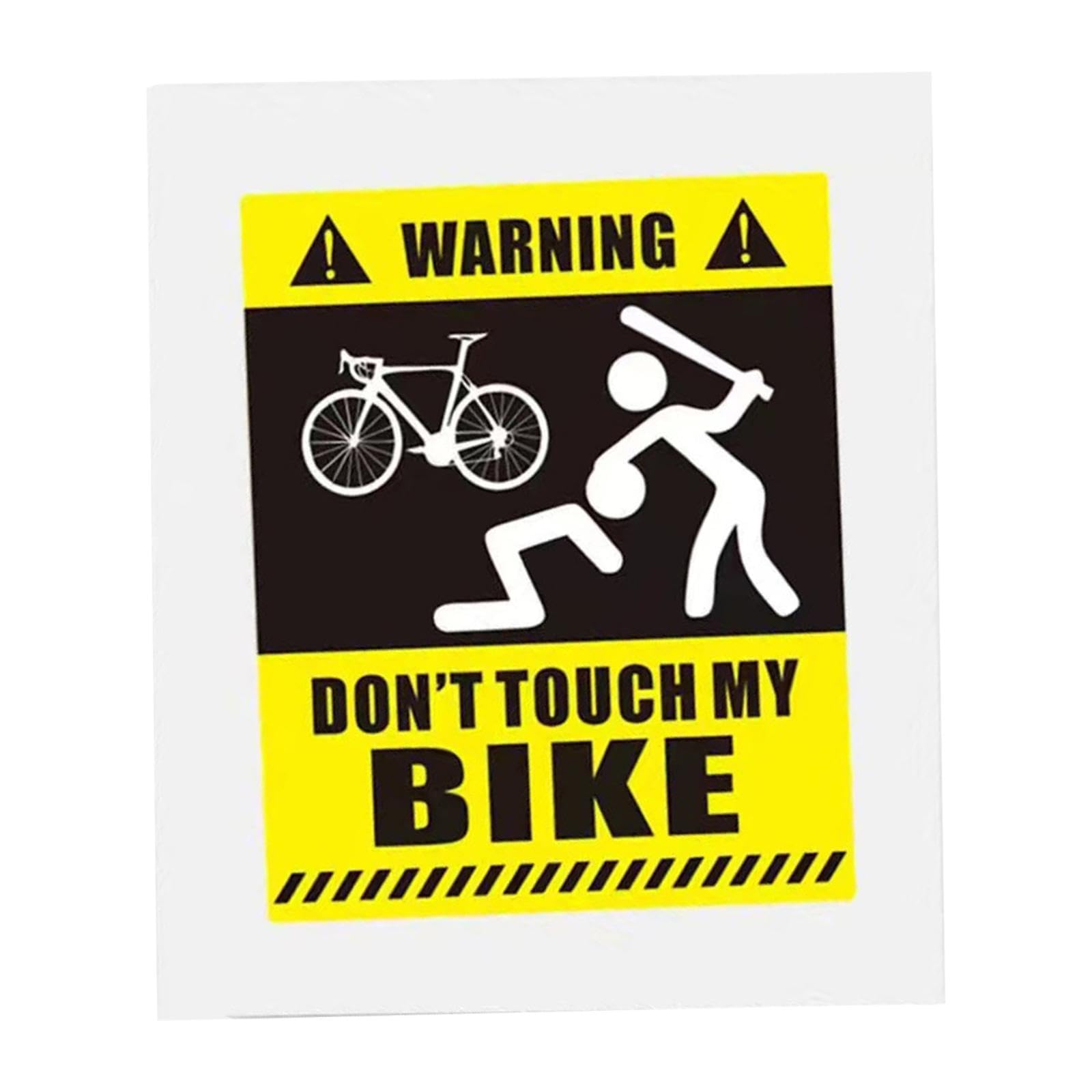 Amazon | Toysmith 4x 自転車ステッカー「自転車に触れないで